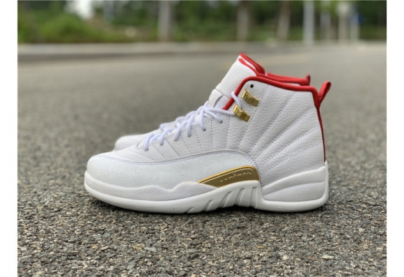 Air Jordan 12 FIBA White University Red 130690-107 Air Jordan 12 FIBA White University Red 130690-107