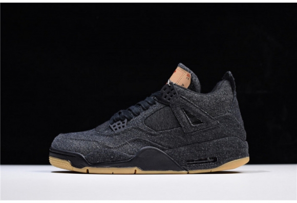 Levis x Air Jordan 4 black AO2571-001