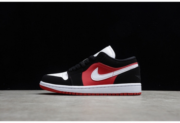 Jordan 1 Low Black White Gym Red (W) DC0774-016