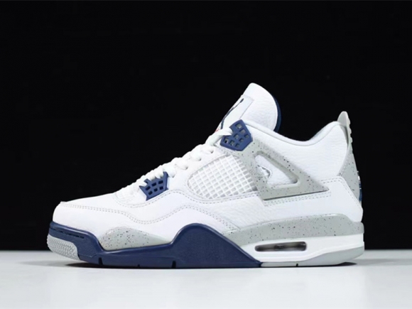 Jordan 4 RetroWhite Midnight Navy DH6927-140 Jordan 4 RetroWhite Midnight Navy DH6927-140