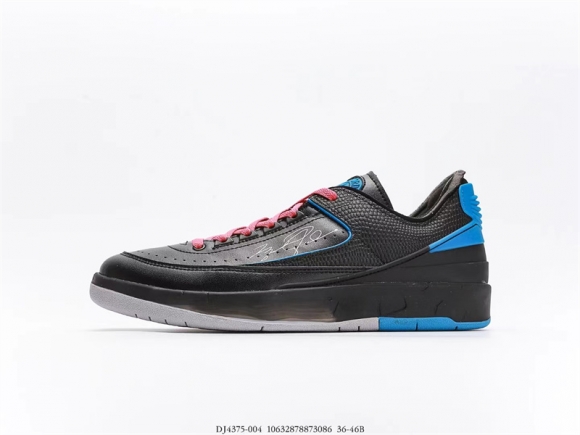 AIR Jordan 2 Retro Low SP Off-White Black Blue DJ4375-004 AIR Jordan 2 Retro Low SP Off-White Black Blue DJ4375-004
