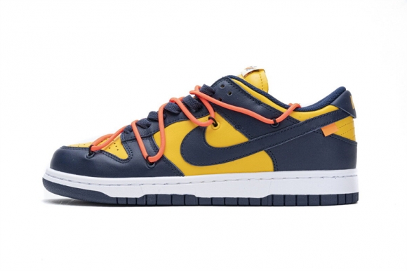 Nike Dunk Low Off-White University Gold Midnight Navy CT0856-700 Nike Dunk Low Off-White University Gold Midnight Navy CT0856-700