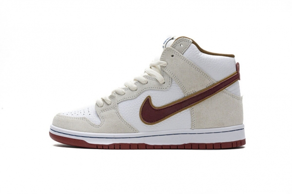 Nike SB Dunk High Sail Bright Crimson CV9499-100 Nike SB Dunk High Sail Bright Crimson CV9499-100