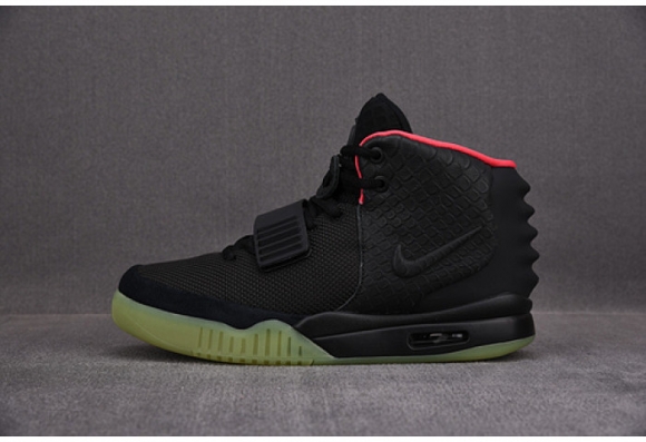 NIKE AIR YEEZY 2 SOLAR RED black mens 508214-006
