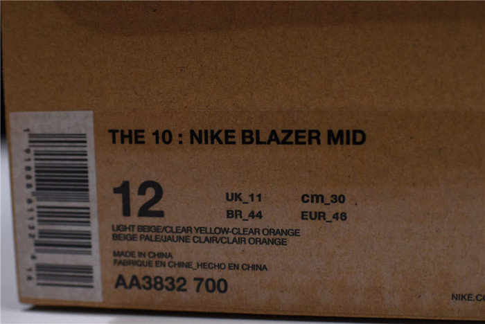 Off-White Nike Blazer Studio Mid Pale Vanilla AA3832-700