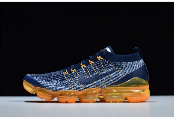 Nike Air VaporMax Flyknit 3 Navy Orange AJ6900-400