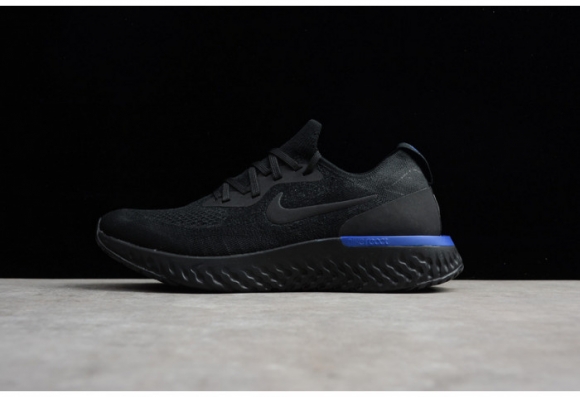 NIKE EPIC REACT FLYKNIT BLACK RACER BLUE AQ0067-004