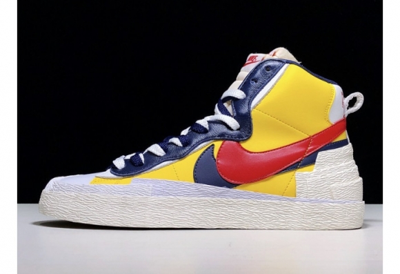 Sacai x Blazer Mid Maize Navy BV0072-700