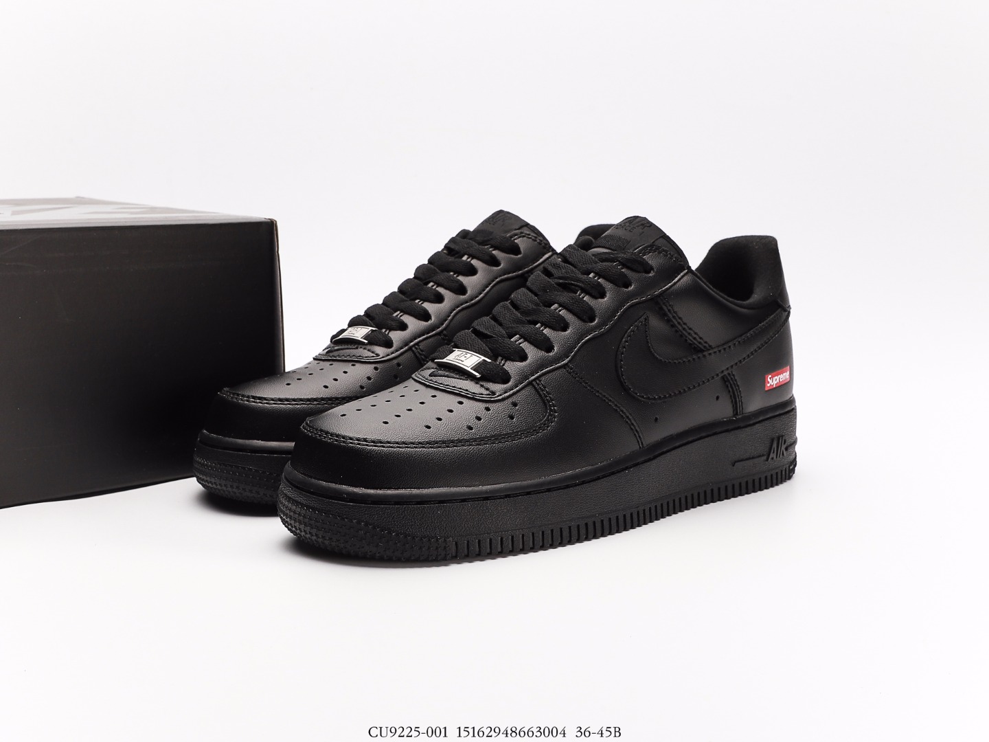 Nike Air Force 1 Low Supreme Black CU9225-001