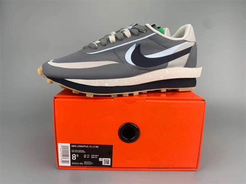 Nike LD Waffle sacai CLOT Kiss of Death 2 Cool Grey DH3114-001