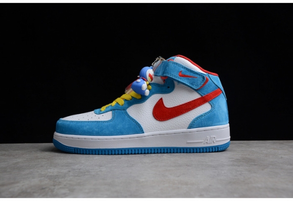 Nike Air Force 1 07 Mid Doraemon White Blue Red Yellow GB1236-160 Nike Air Force 1 07 Mid Doraemon White Blue Red Yellow GB1236-160