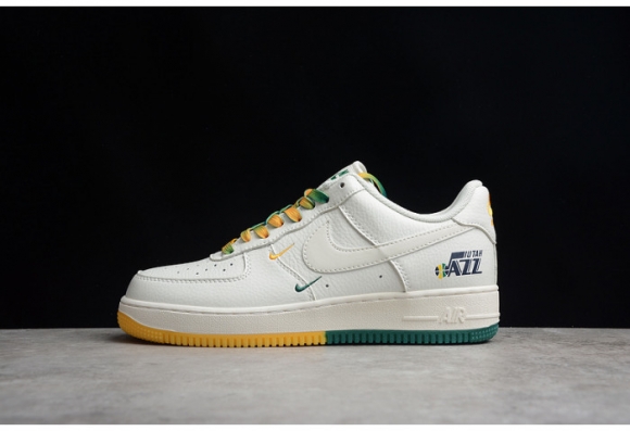Nike Air Force 1 07 Low White Green Noise Yellow Shoes ZJ6695-303